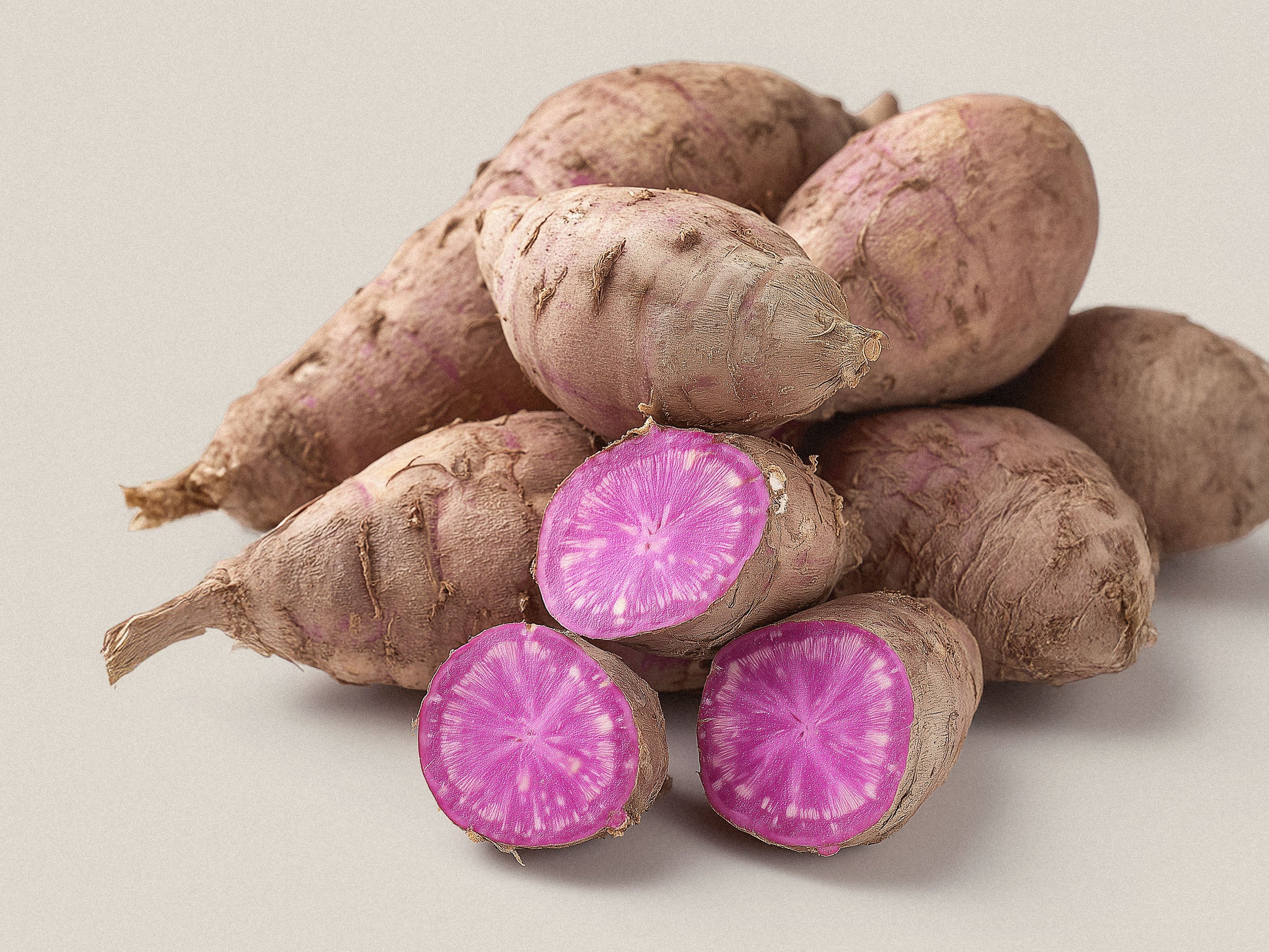 Igname violette ube, racine au pigment naturel